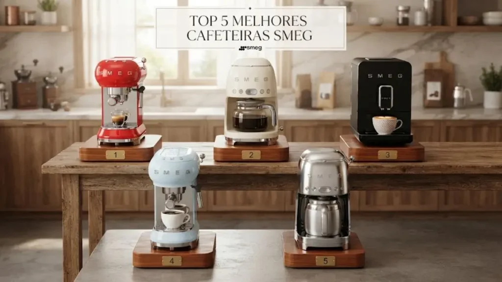 Cafeteiras Smeg: Top5 melhores modelos da marca