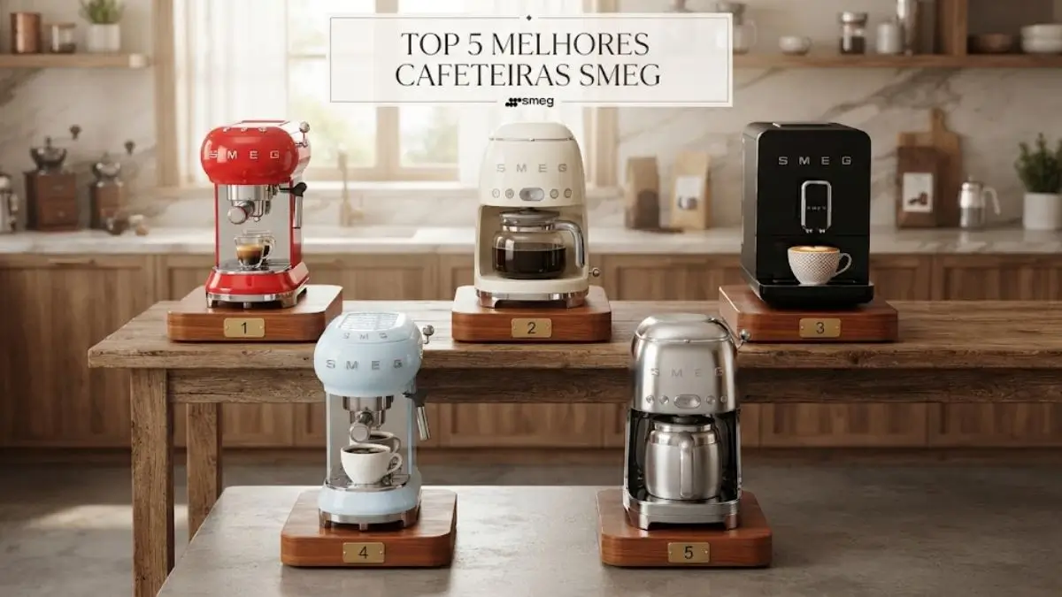 Cafeteiras Smeg: Top5 melhores modelos da marca